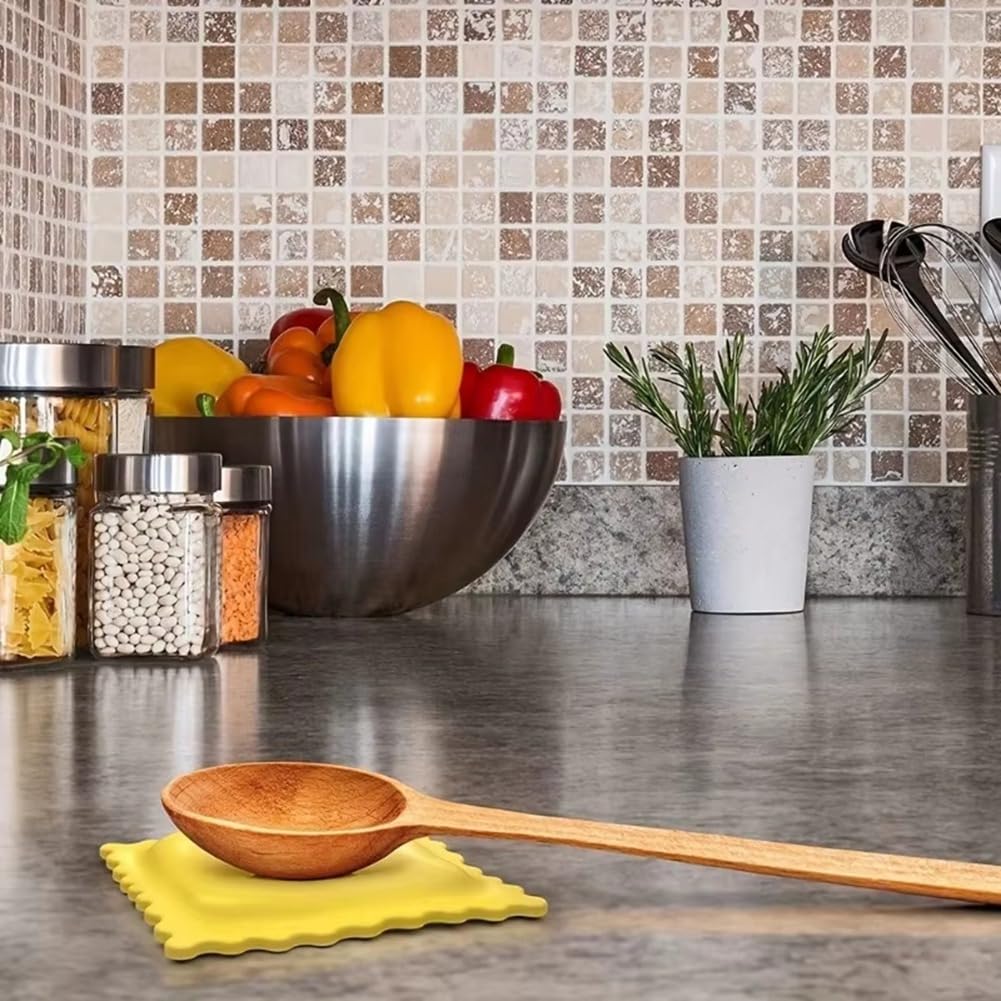 MIRKUZI Repose Cuillère, 2 pièces Support à cuillères en Silicone support à ustensiles de cuisine en Silicone adapté à la maison au restaurant aide au rangement de la cuisine (noir, gris