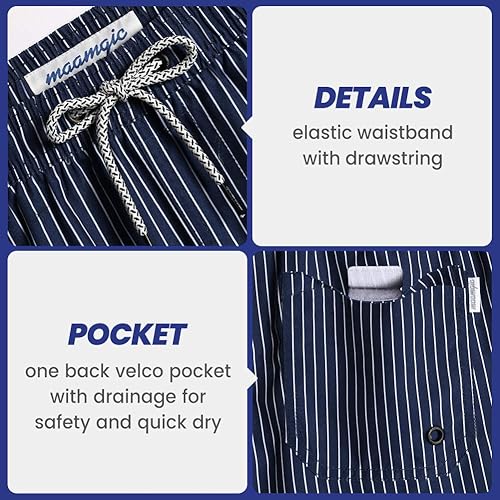 Miniatura 4 de maamgic Mens Slim Fit Swim Shorts Swim Trunks 7 inch Quick Dry Mens Bathing Suits with Mesh Lining