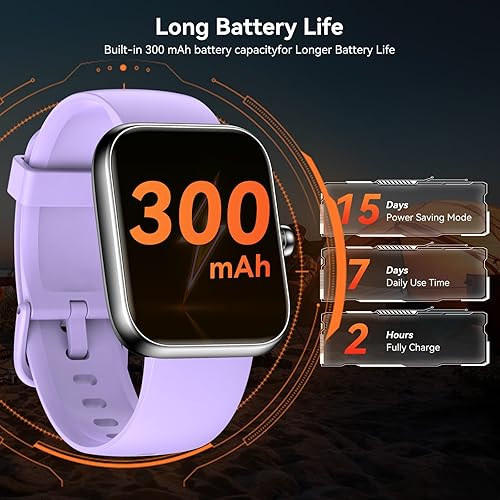 Miniatura 7 de Reloj inteligente con Alexa integrado, pantalla táctil HD de 1.83 pulgadas, llamadas Bluetooth, rastreador de fitness, entrenador de correr,