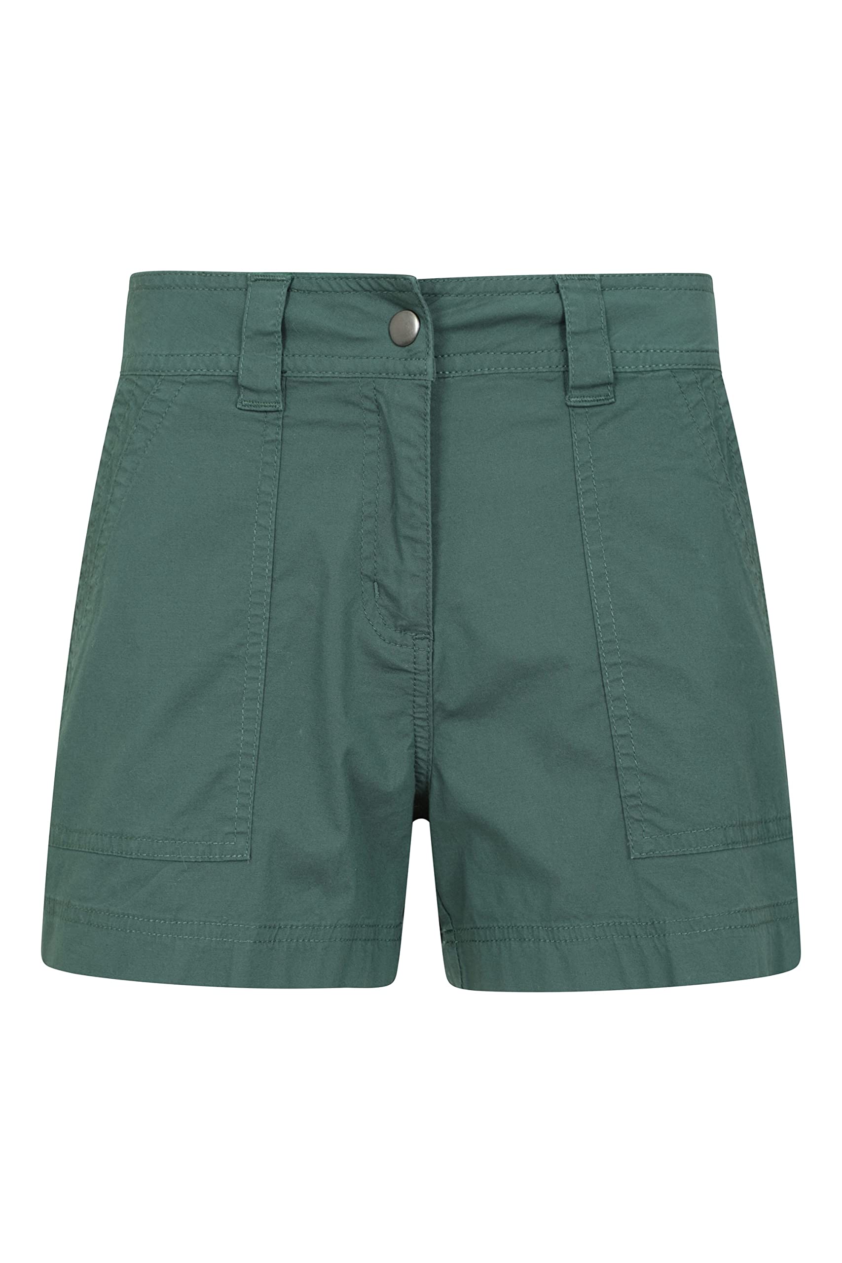 Mountain Warehouse Women's Green (Short) Coast Shorty Shorts - Lightweight Pants, Breathable, Pockets, Stretchable Trousers - For Spring Summer, Travelling & Oudoors Size 14