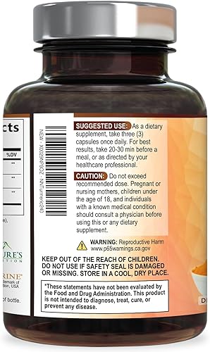 Miniatura 8 de Curcumina de cúrcuma con BioPerine 1950 mg - Apoyo inflamatorio natural y saludable con 95% de curcuminoides y pimienta negra para máxima potencia