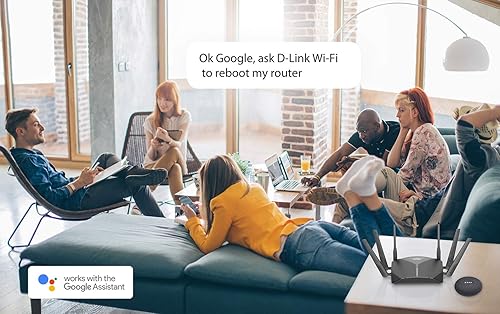 Miniatura 7 de D-Link Router de tres bandas Wi-Fi de alta potencia AC3000 con control de voz con Tienda Alexa o Google Assistant, Wi-Fi Mesh, controles parentales
