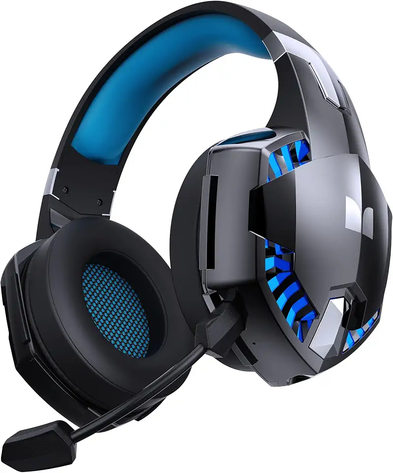 Monster Mission 300 Wireless Gaming Headset, 2.4GHz/Bluetooth Gaming Headphones,Low Latency, Stereo, Audio Location Recognition, 48H Battery Life, Suitable for PS5, PC, PS4 and Other Gaming Devices