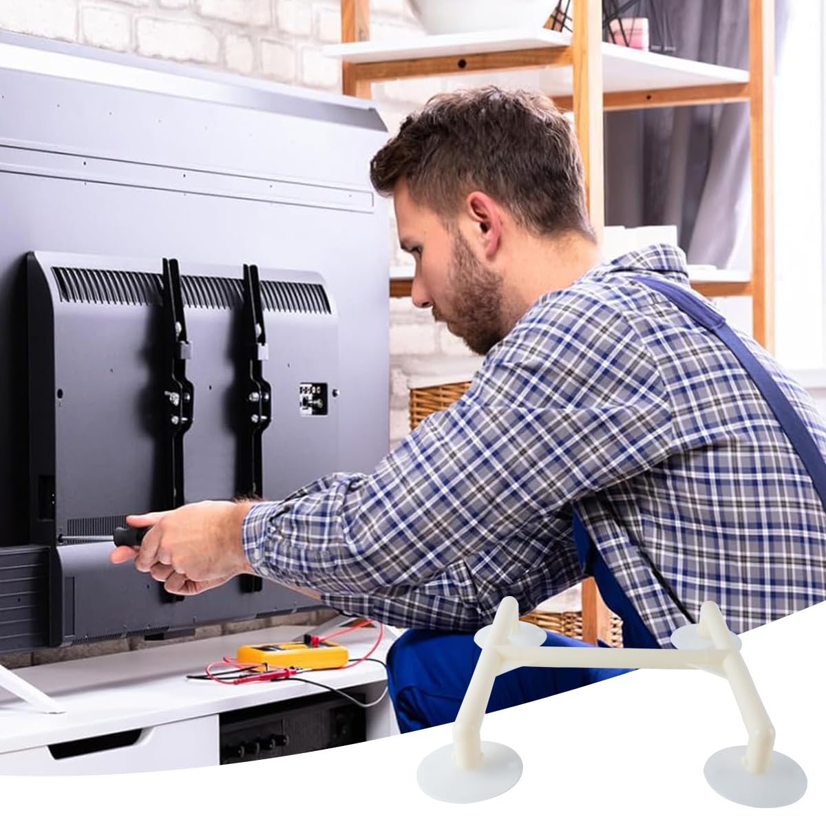 2 Pezzi Di Strumenti Di Riparazione TV LCD Con Ventosa: Schermo TV Universale Da 32-75 Pollici, Potente Ventosa Per La Rimozione Dei Graffi Sullo Schermo TV.