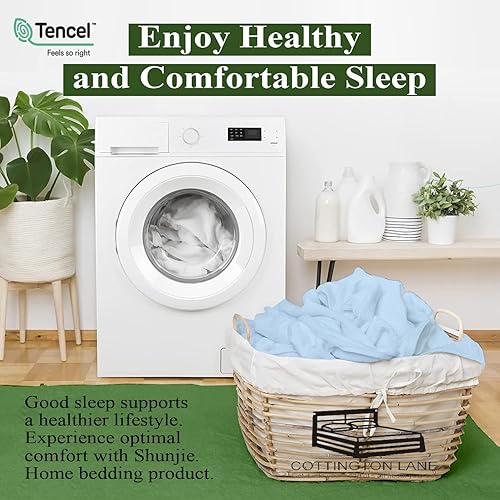 Miniatura 9 de Tencel Split Cal King - Juego de sábanas para cama ajustable, 100% eucalipto, Tencel Lyocell - Sábanas divididas de 5 piezas para camas ajustables