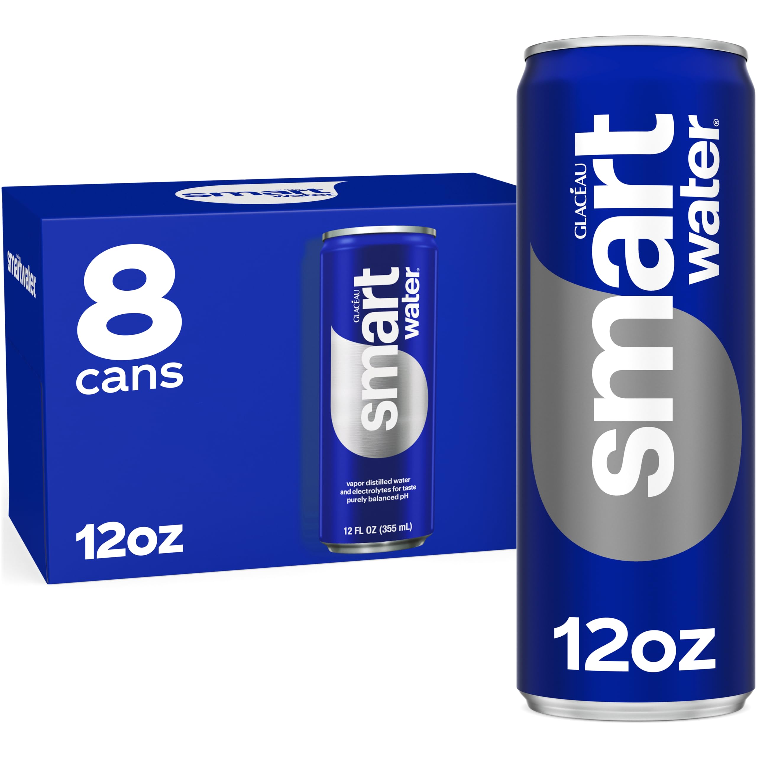 Smartwater Aluminum Can 12oz 8pk