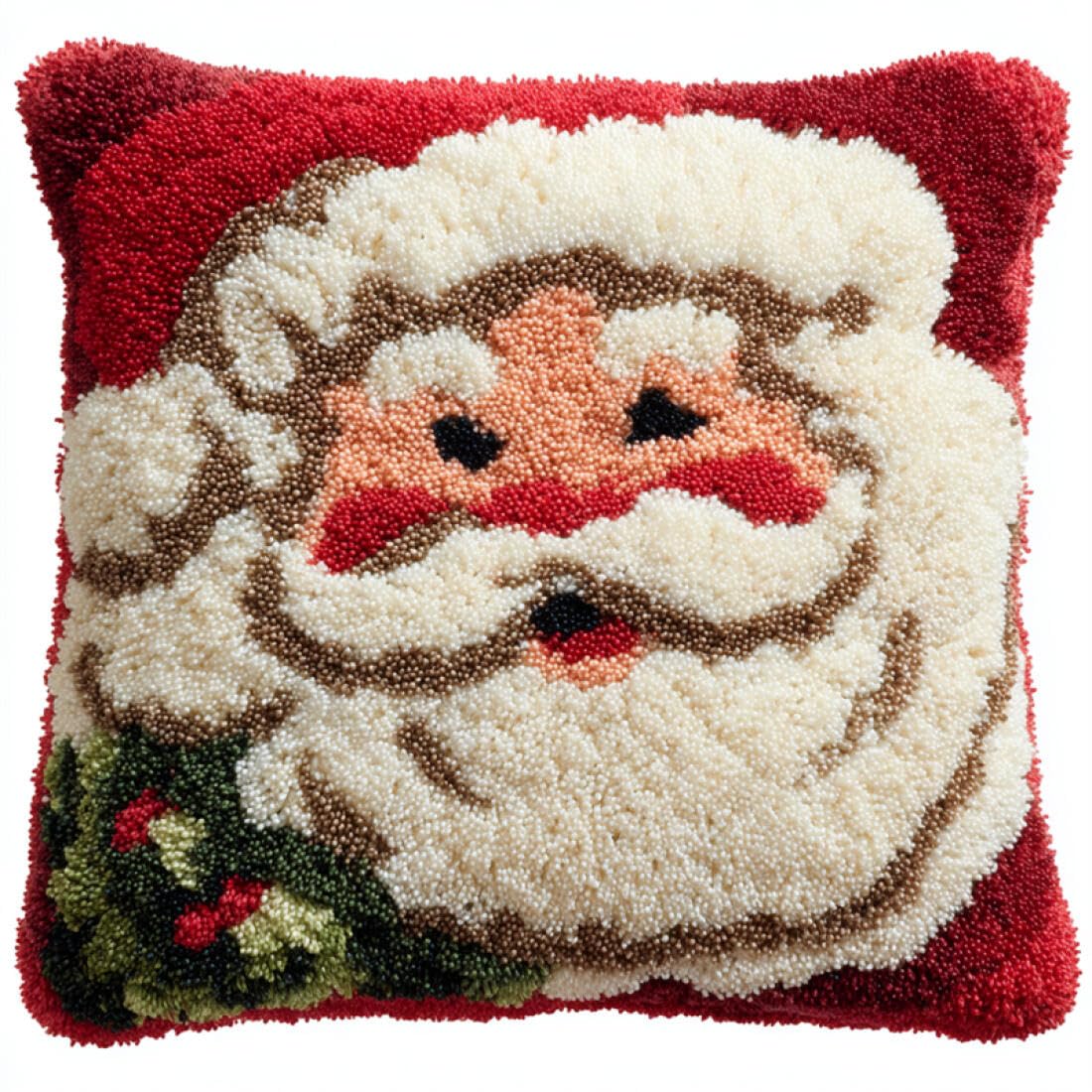 Kitquiver Latch Hook Cushion Set Cartoon Characters DIY Tapestry Throw Pillow Cover Needlepoint Cushion Kits for Home Décor Needlework Kit for Beginners 17x17In