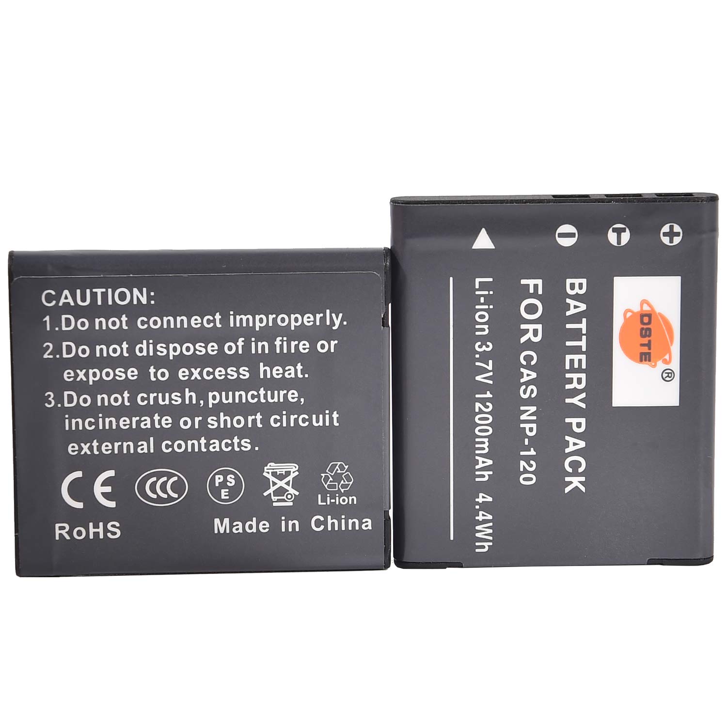 DSTE® 2x NP-120 Rechargeable Li-ion Battery for Casio Exilim EX-S200 EX-S200BE EX-S200BK EX-S200EO EX-S200PK EX-S200SR EX-S300 EX-Z31 EX-Z680 EX-Z690 EX-ZS10 EX-ZS10BE EX-ZS10BK EX-ZS10PK EX-ZS10RD EX-ZS10SR EX-ZS12 EX-ZS12BE EX-ZS12BK EX-ZS12RD EX-ZS12SR EX-ZS15 EX-ZS15BK EX-ZS15RD EX-ZS15SR EX-ZS20 EX-ZS20BE EX-ZS20BK EX-ZS20PK EX-ZS20RD EX-ZS20SR EX-ZS20WE EX-ZS26 EX-ZS26RD EX-ZS26SR EX-ZS26WE EX-ZS30 Camera
