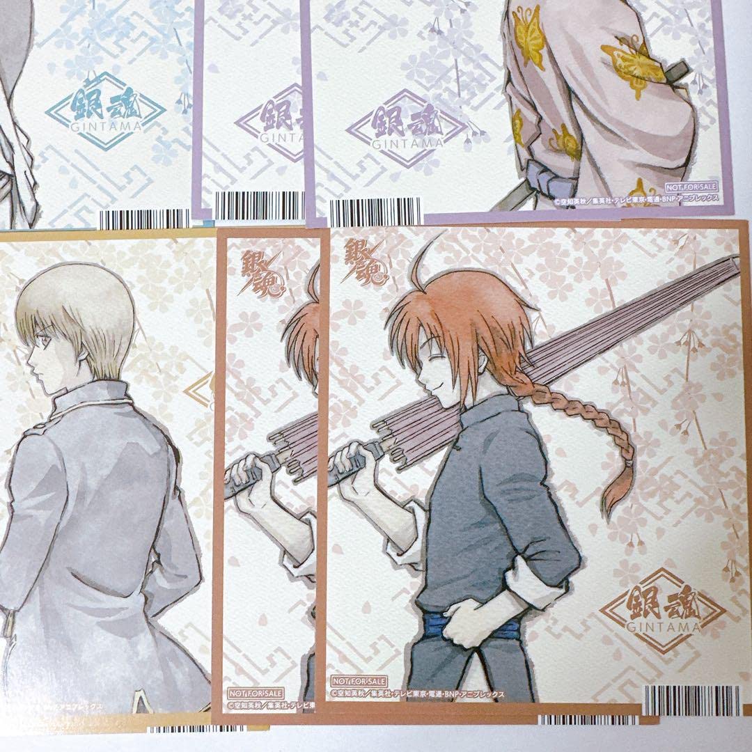 銀魂 アニメイト オンリーショップ　ミニ色紙風イラストシート セット 銀魂 アニメイト オンリーショップ ミニ色紙風イラストシート セット