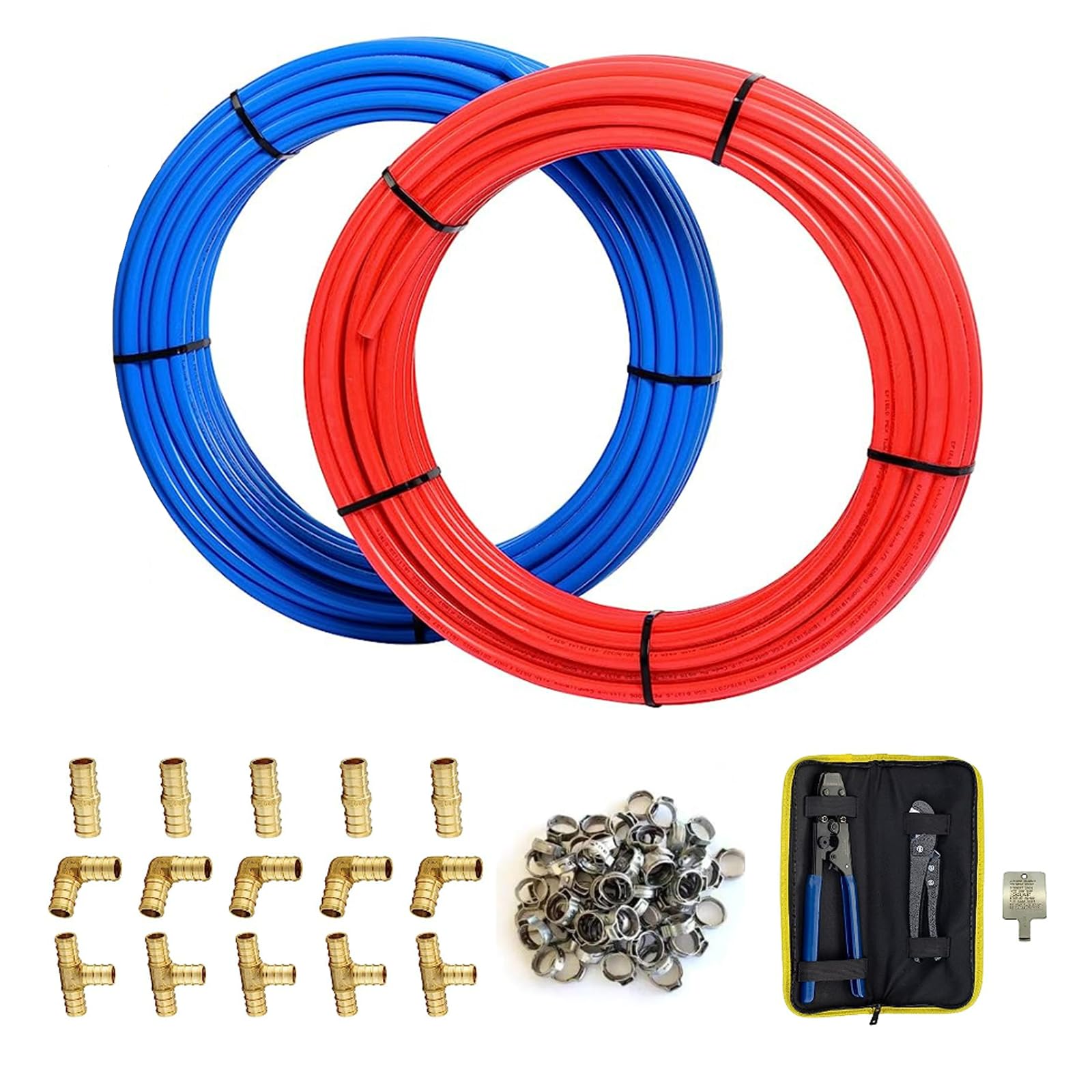 100 PEX-Klemmringe Aus Edelstahl – 1/2 Zoll (1,27 Cm), Für Alle PEX-Rohrverbindungen