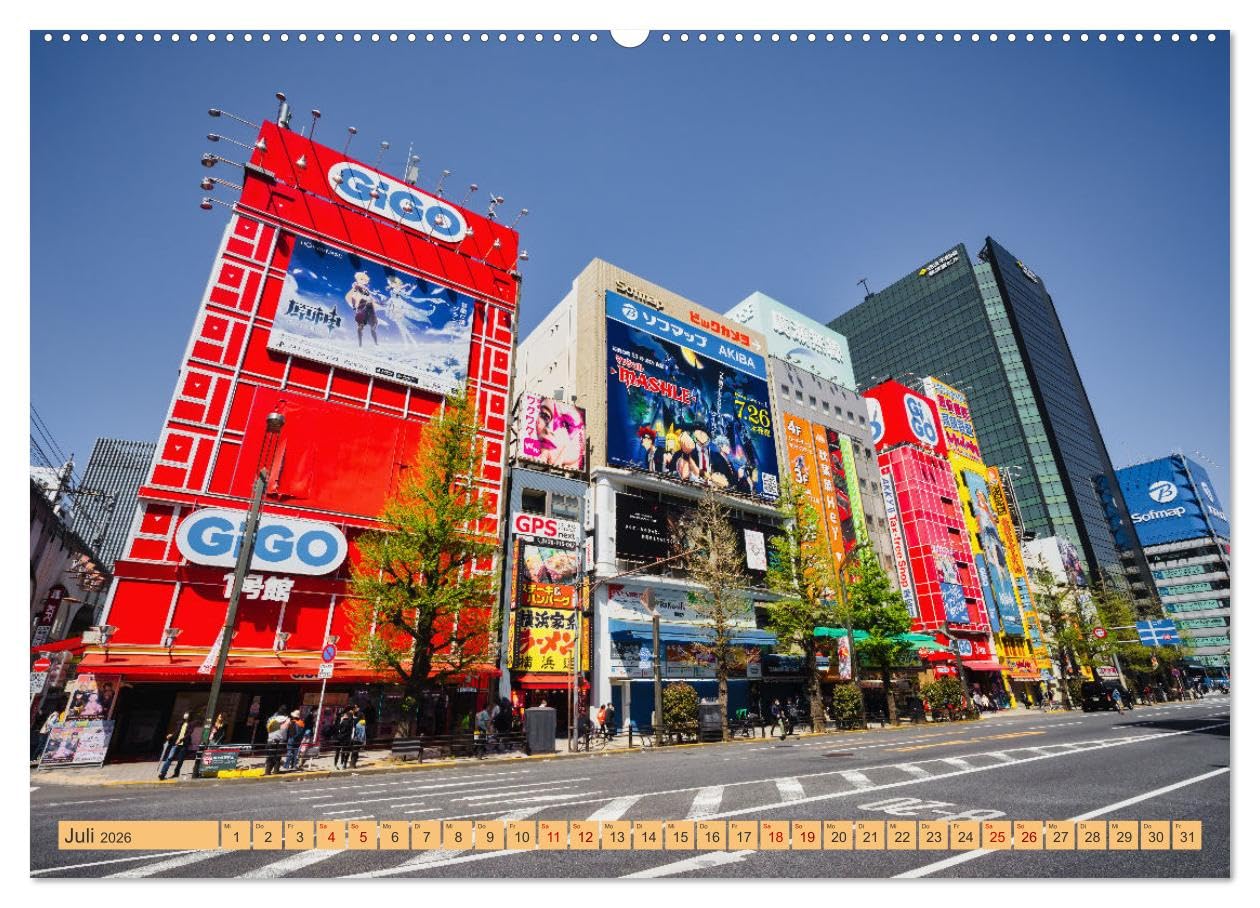 Impressionen aus Tokio, der Megastadt im Land der aufgehenden Sonne (hochwertiger Premium Wandkalender 2026 DIN A2 quer), Kunstdruck in Hochglanz: ... durch Japans Hauptstadt Tokio (CALVENDO Orte)