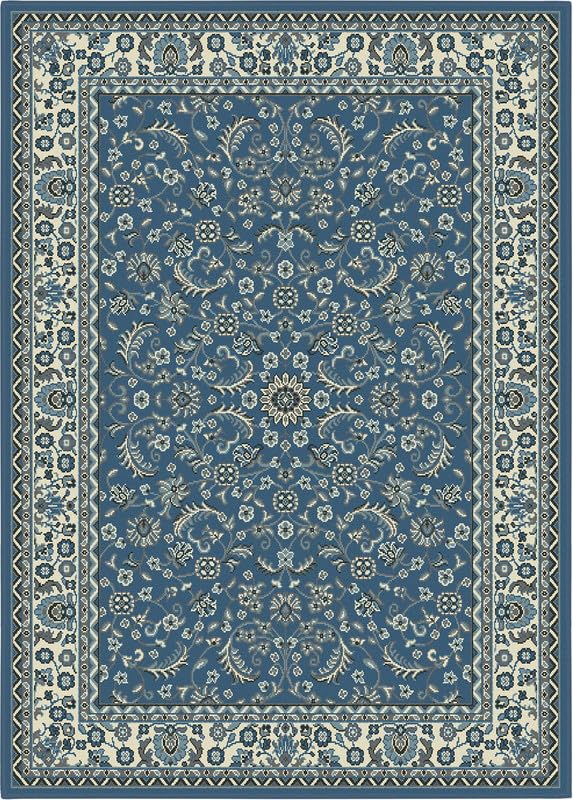 SrS Rugs® Luna Collection, Living Room Rugs, Hallway Runners, with Soft Smooth 8mm Pile. Contemporary Borders Design. 7 Colours, 9 Sizes (Classical Blue, 120 x 170 cm)