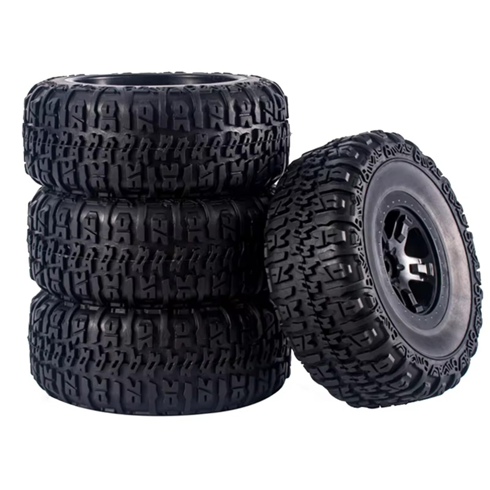 Neumáticos Coche RC Compatible Avec Remo Pneus Et Roues 118 Mm X 46 Mm Pour Camion Tout-Terrain Radiocommandé 1/10 Courte Portée