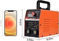 Vista 5 de Máquina soldadora de varilla ARC de 120 amperios para principiantes, máquina de soldadura portátil de 110 V con cable más largo, pantalla LCD