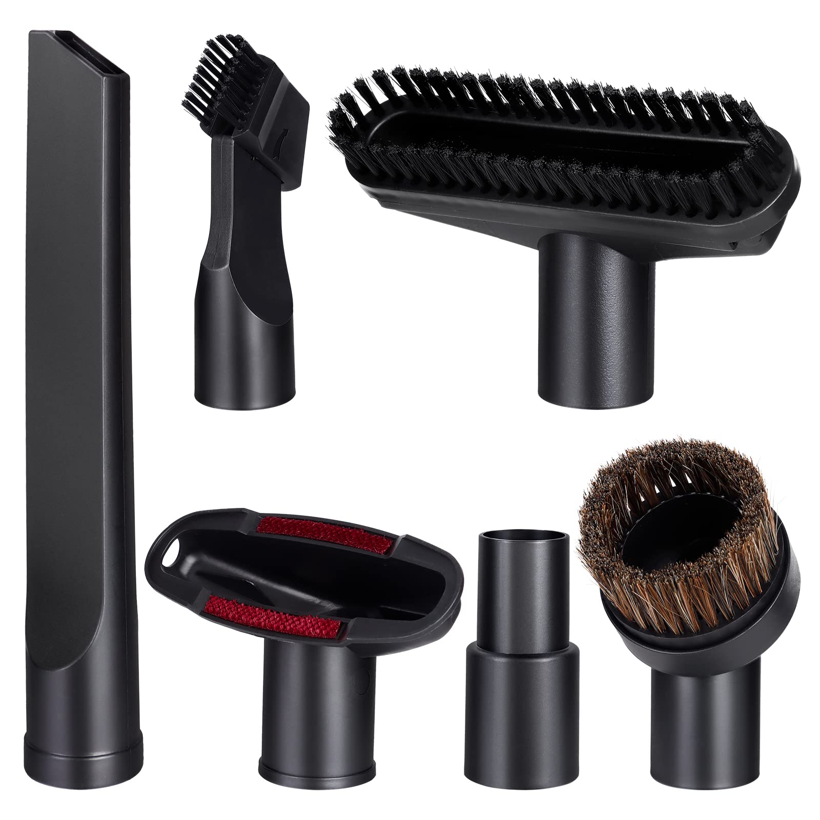 Migaven Brushes for Henry Hoover Attachments, 6 Piece Set 32mm and 35mm Caliber Accessories Include PP Hair Combination Brush, Long Flat Suction, Horse Hair Round Brush, 2 in 1, Sofa Suction, Adapter