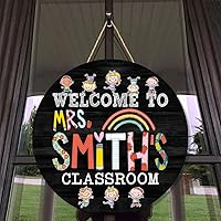 Vista 17 de Decoración para Puerta de Maestro NO es producto 3D, Letrero de Maestro Arcoíris Letrero de Bienvenida para Puerta de Maestro, Letrero de Puerta