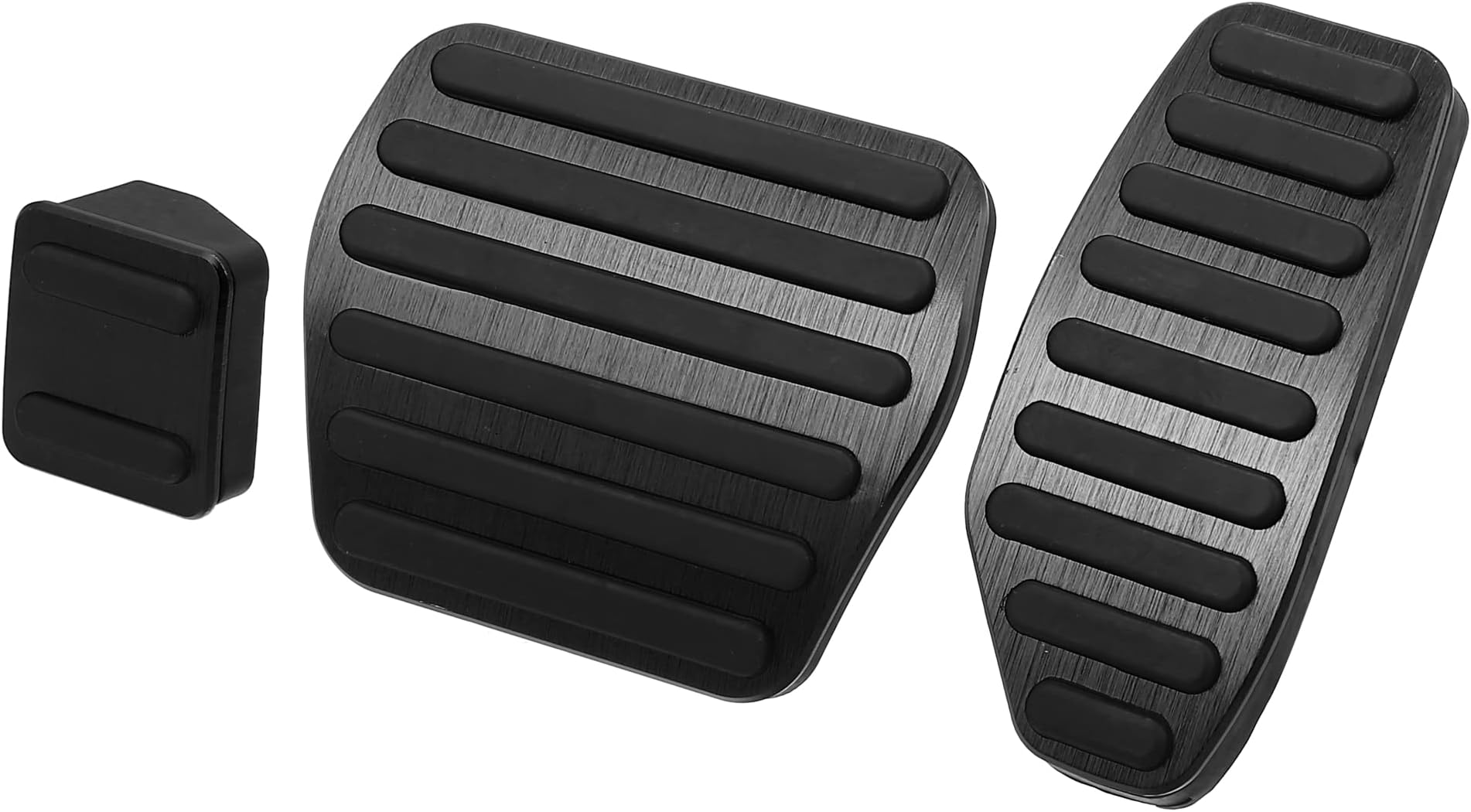 X AUTOHAUX 3pcs Foot Pedal Brake Gas Pedal Pad Clutch Pedal Non Slip Foot Pedal Pad Covers for Nissan Altima Platinum Kicks S Rogue Platinum Black