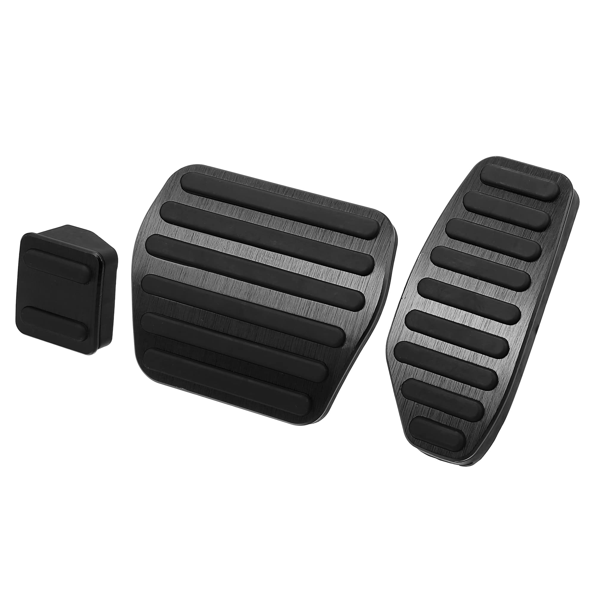 X AUTOHAUX 3pcs Foot Pedal Brake Gas Pedal Pad Clutch Pedal Non Slip Foot Pedal Pad Covers for Nissan Altima Platinum Kicks S Rogue Platinum Black