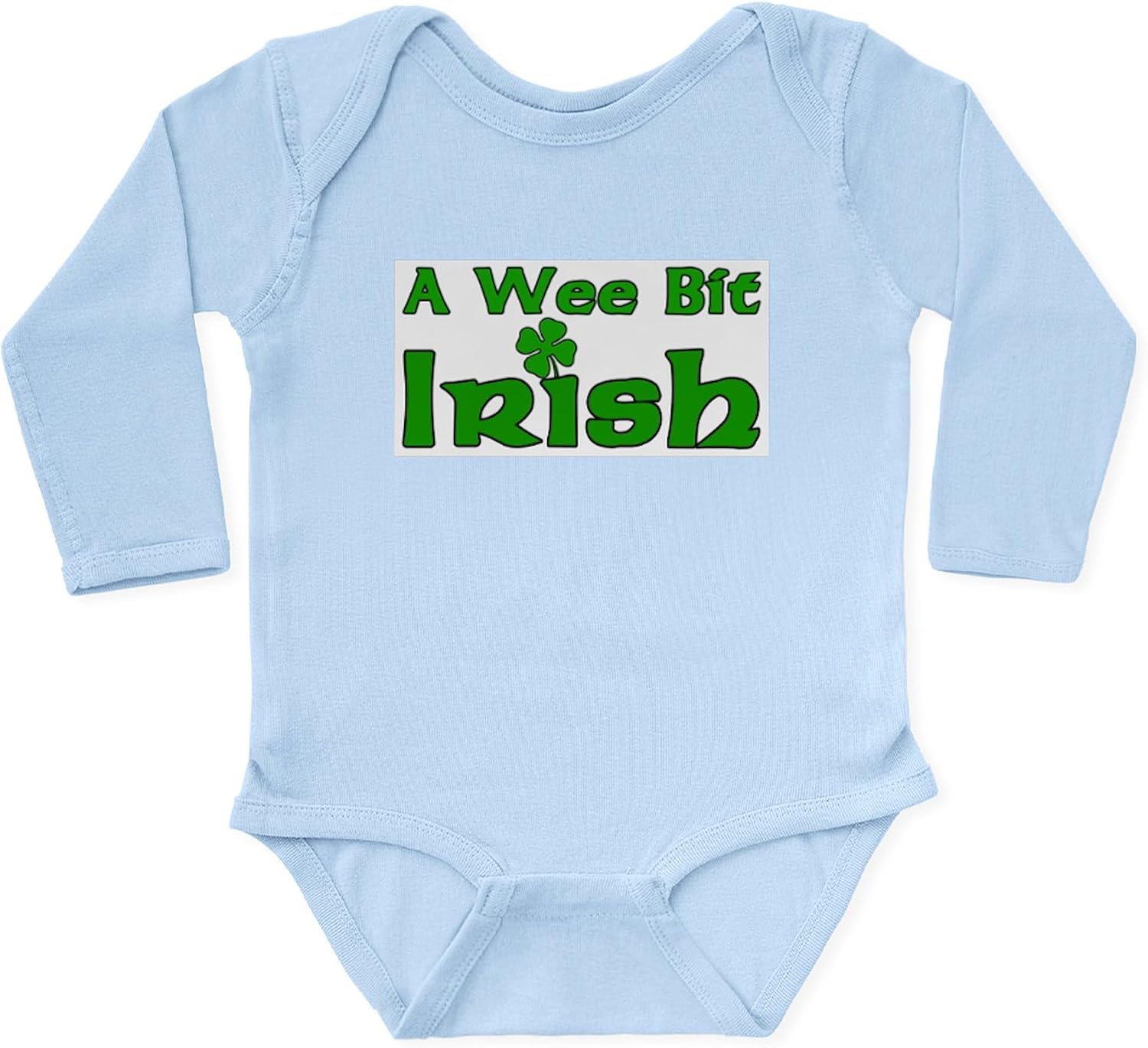 CafePress A Wee Bit Irish Body Suit Cute Long Sleeve Infant Baby Bodysuit Romper