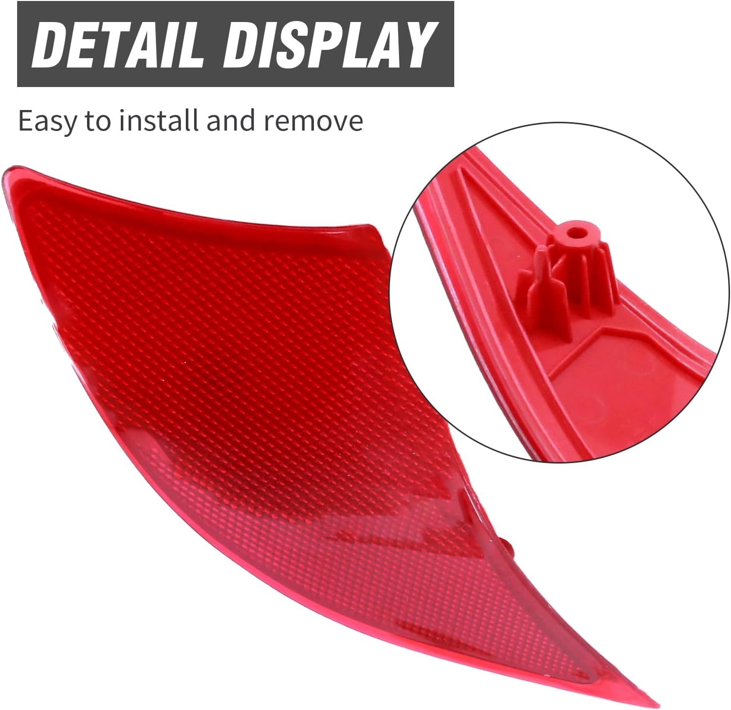 2Pcs 81910-53051 Rear Bumper Reflector Lens, Replacement for Lexus IS250 2014-2015 IS200t 2016, Replacement for Lexus IS300 2016-2020 IS350 2014-2020