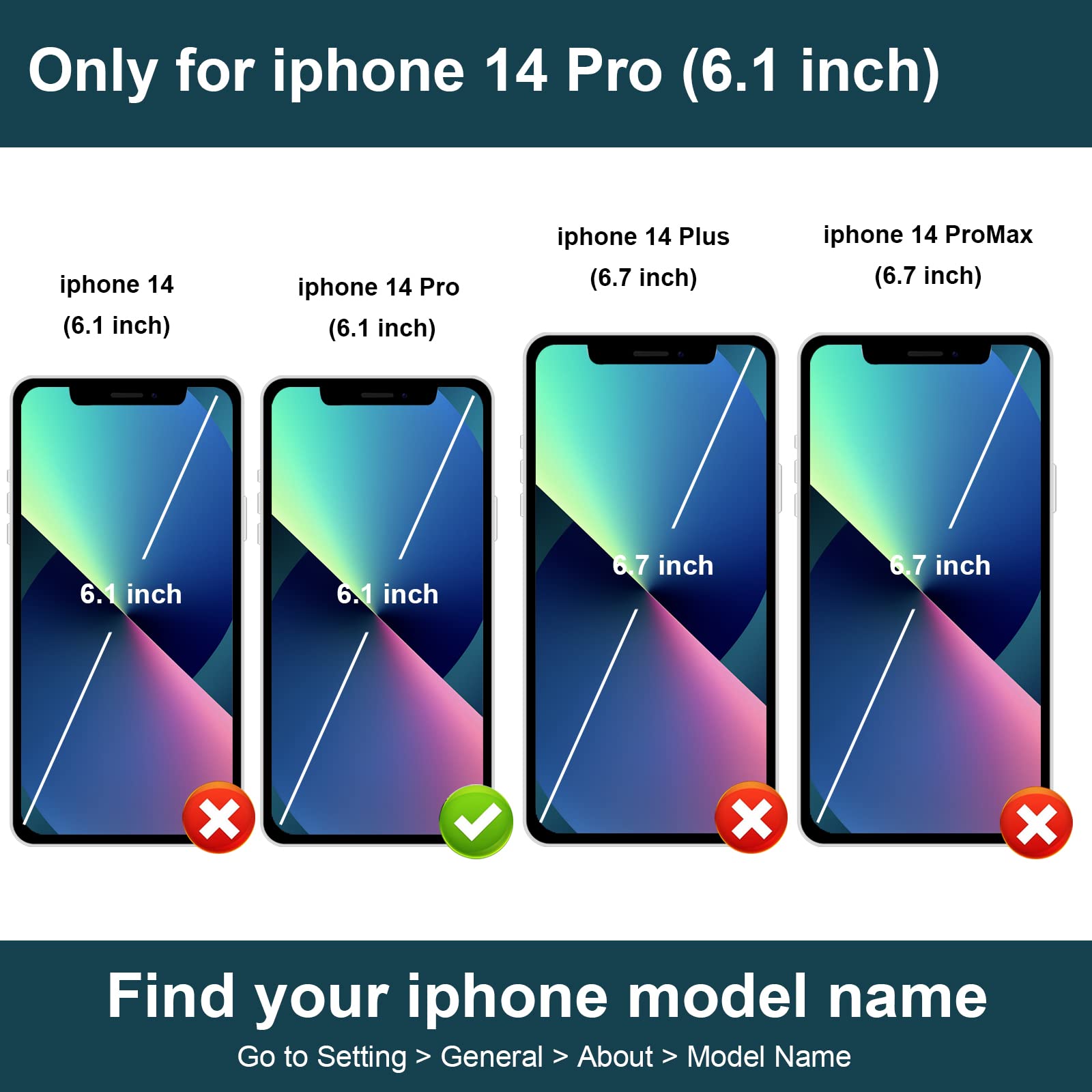 Folosu Compatible with iPhone 14 Pro Case Wallet with Card Holder, 360°Rotation Finger Ring Holder Kickstand, RFID Blocking Leather Protective Double Buttons Shockproof Cover 6.1 Inch Black