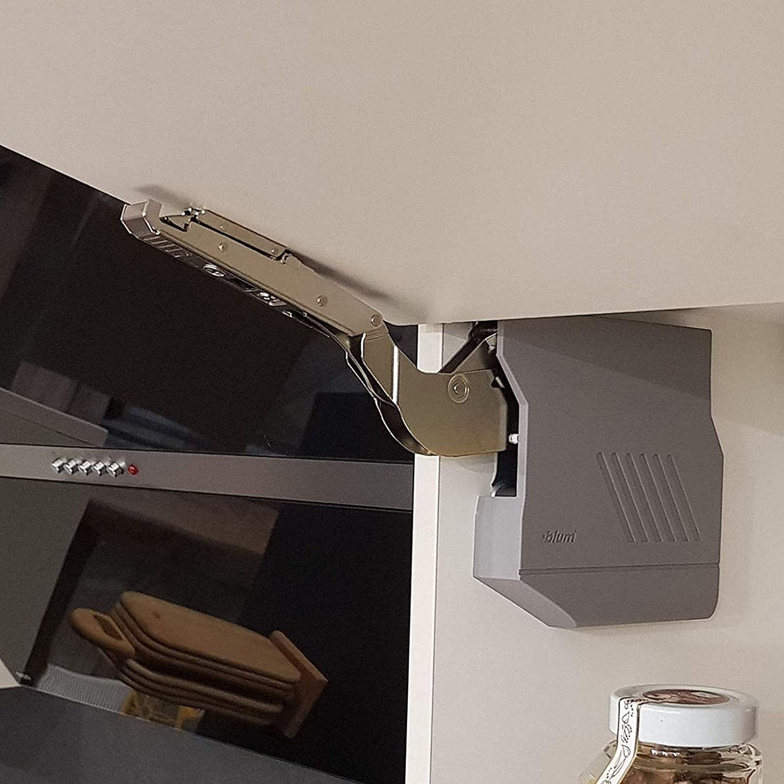 Klappenbeschlag Blum AVENTOS HK-S für Tip-On Frontbefestigungsset