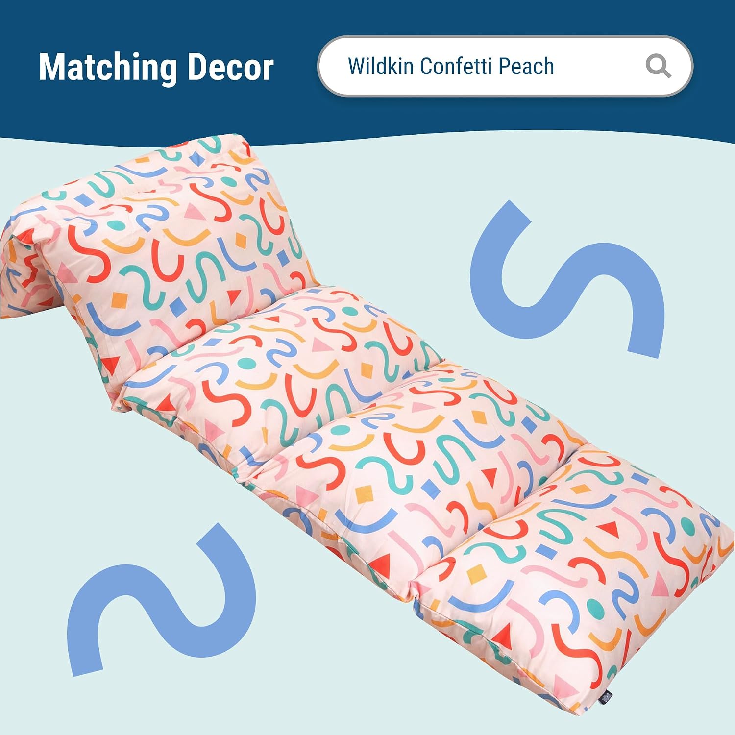 Wildkin Plush Baby Blanket – Soft & Cozy Comfort, Ideal for Toddlers, Travel & Daycare - Confetti Peach