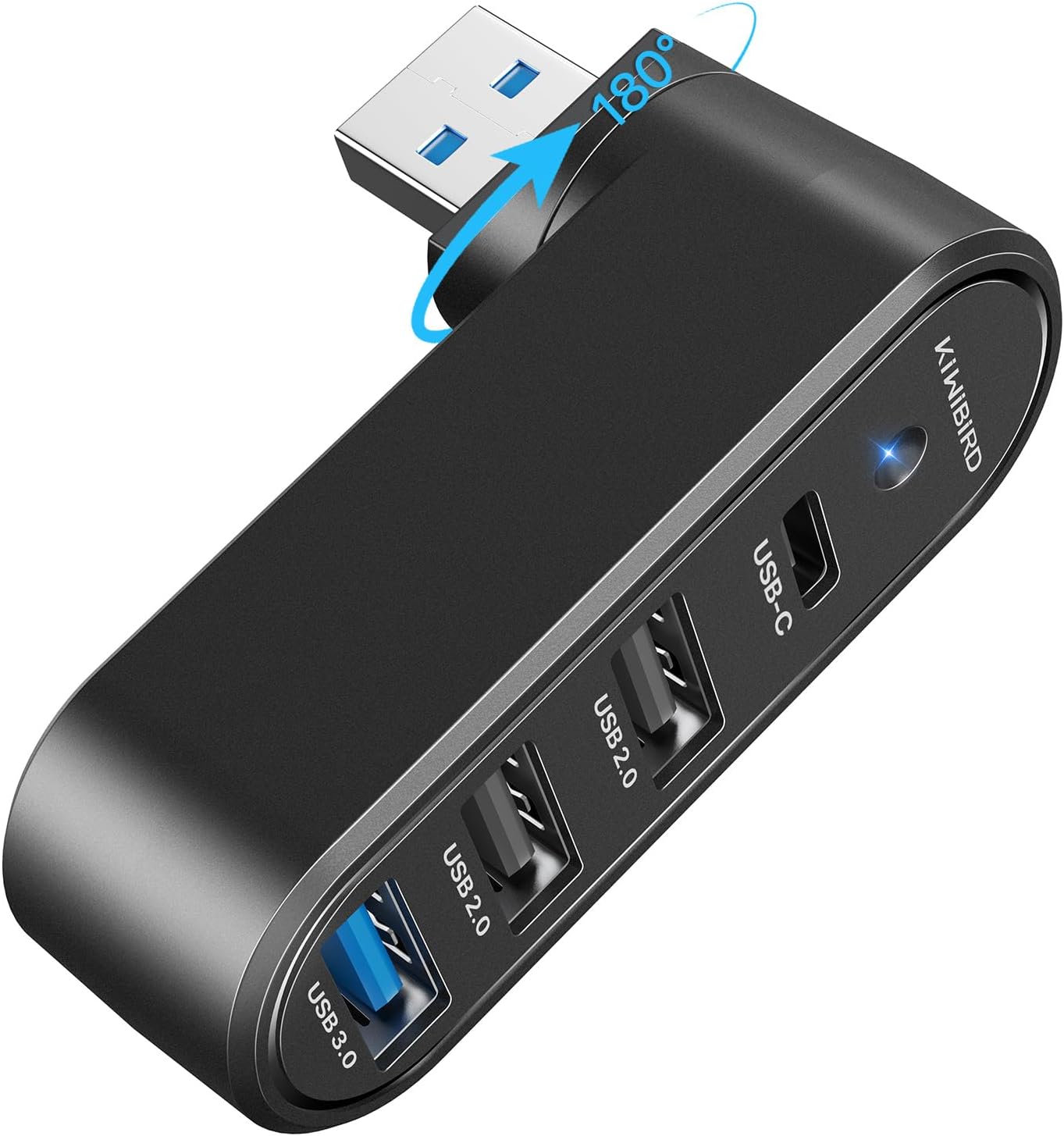 KiWiBiRD USB Port Extender, USB Splitter for Laptop, Small USB hub