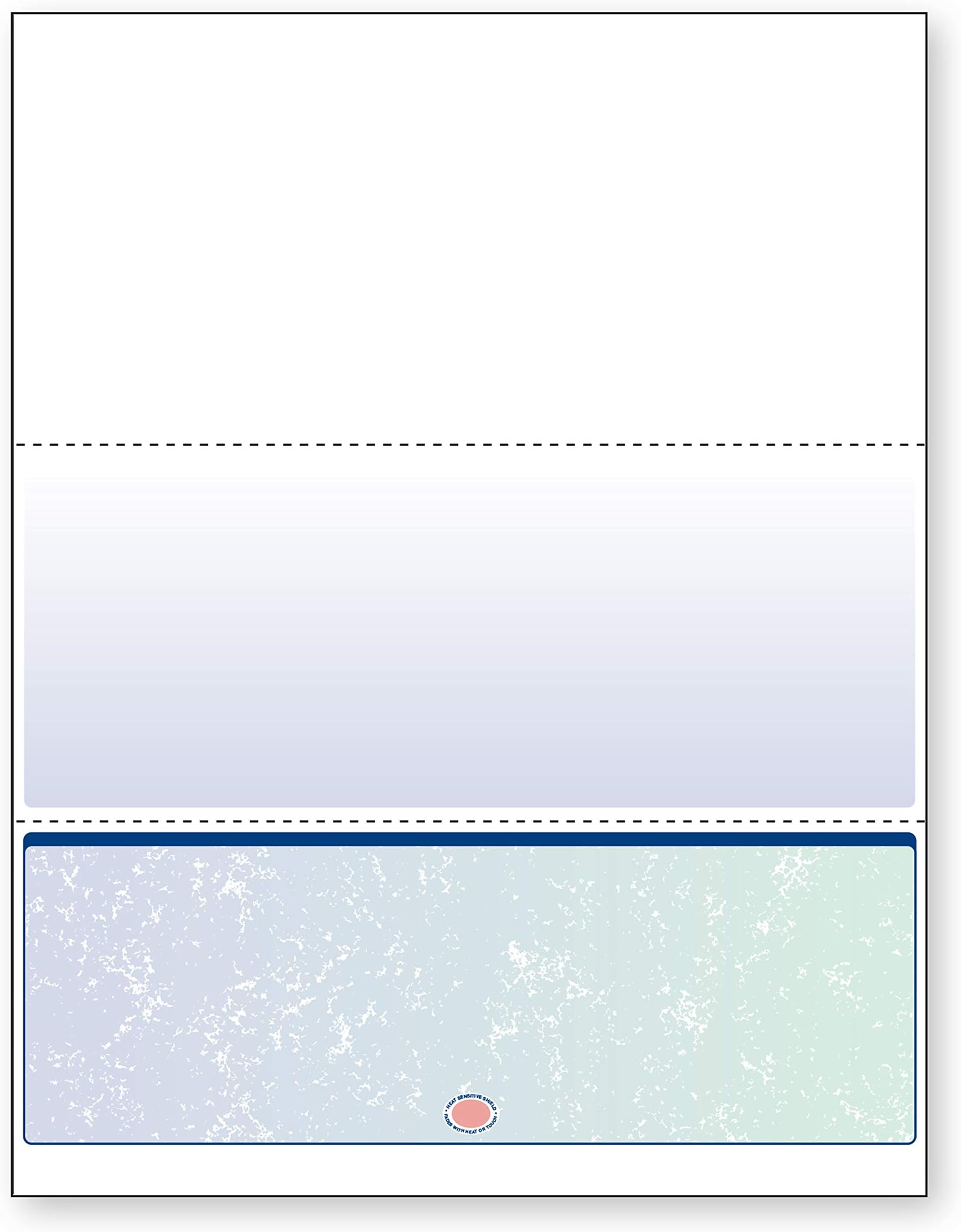 - Blue/Green Premier Prismatic Bottom High Security Check Paper - QuickBooks & Laser/Inkjet Printer Compatible - 13 Security Features - 500 Blank Business Checks (04537)