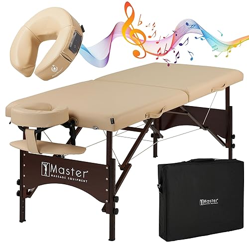 Vista 11 de Master Massage Mesa de masaje portátil Argo estándar, 1 unidad (paquete de 1), color negro Negro -,Crema