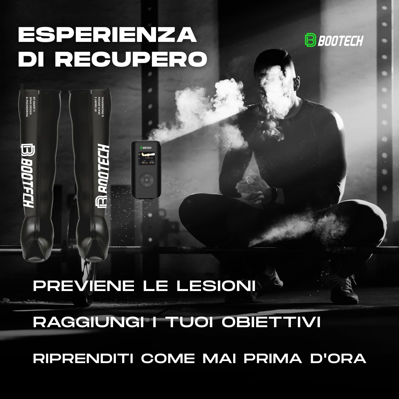 Stivali senza fili per massaggio a compressione delle gambe con controllo tramite app, stivali per recupero della compressione dell'aria per circolazione, drenaggio linfatico e recupero muscolare