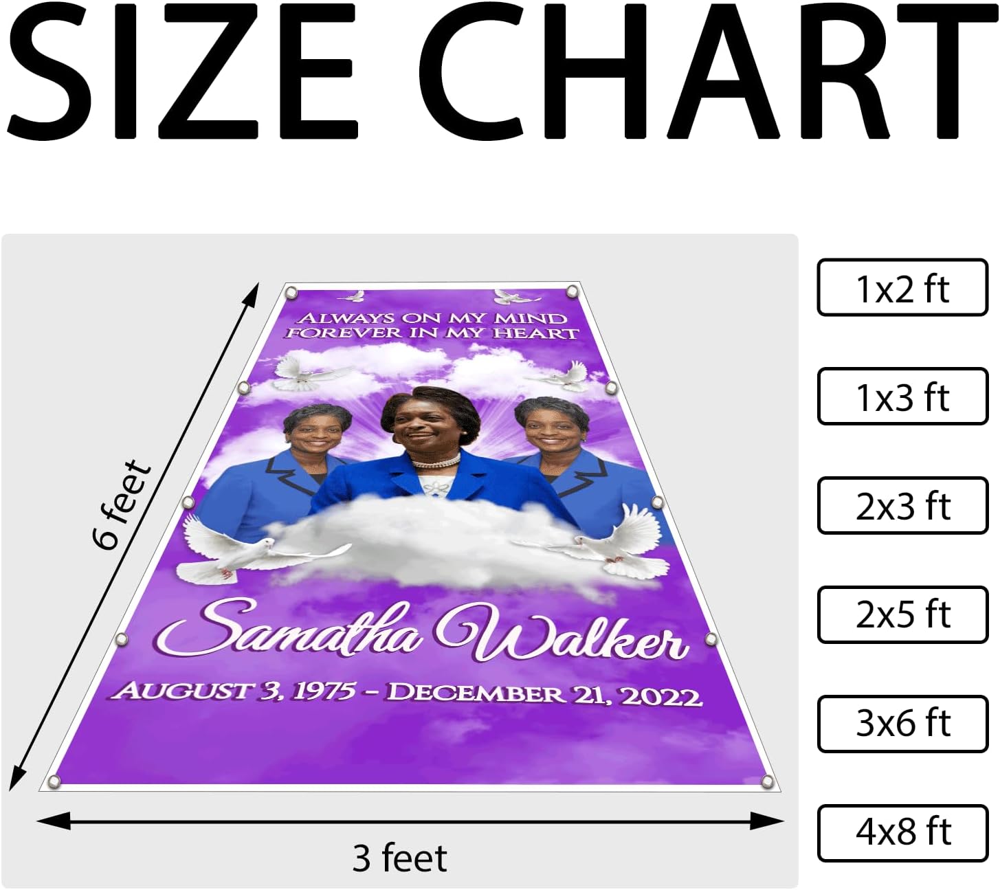 Custom Memorial Grave Blanket Photo Name, Custom Grave Funeral Blanket, Personalized Memory Blanket for Loss of Loved Ones in Heaven (Memory Grave Blanket 03, 3x6 feet)
