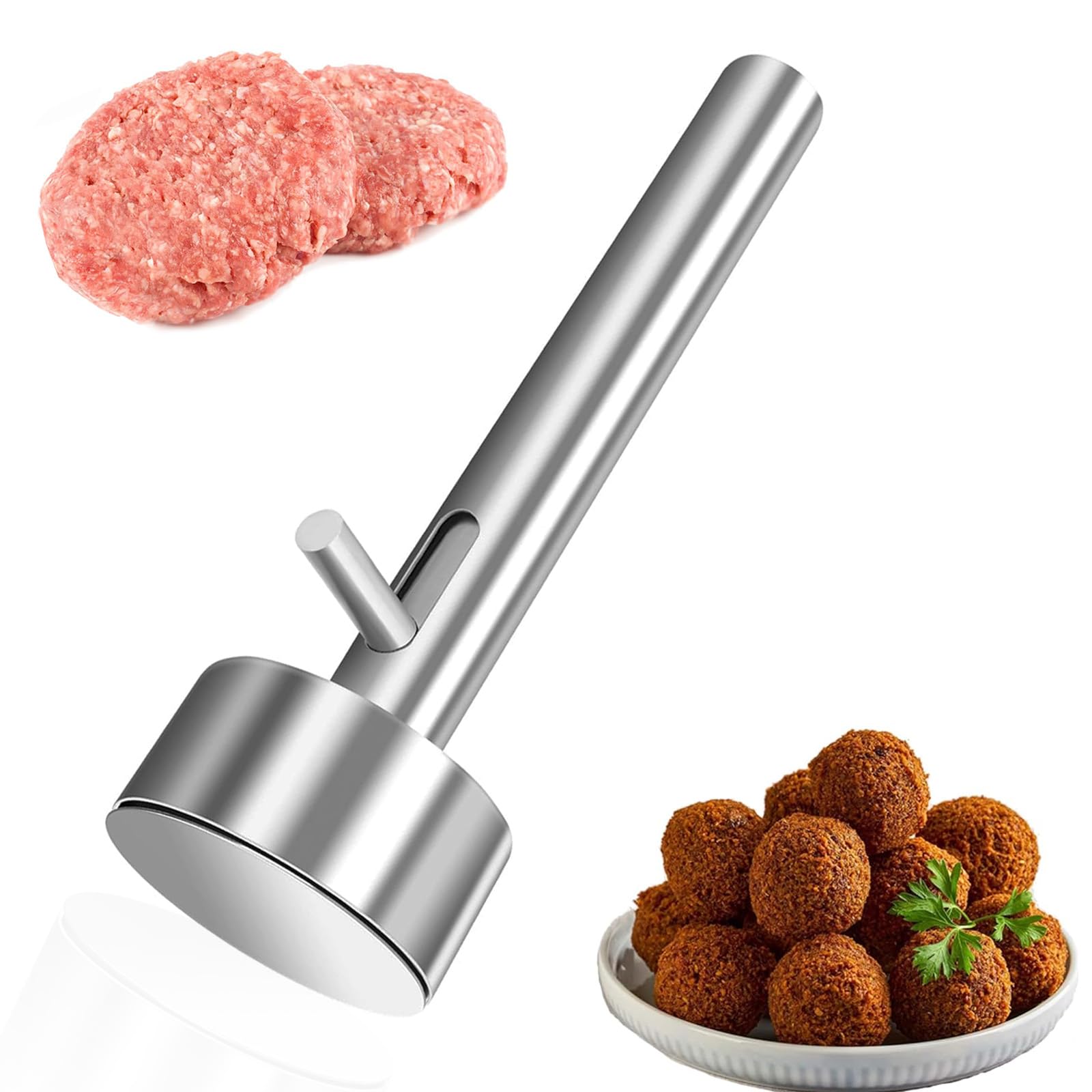Paletta Per Falafel In Acciaio Inox - Stampo Per Polpette E Falafel, Cucchiaio Porzionatore 14cm