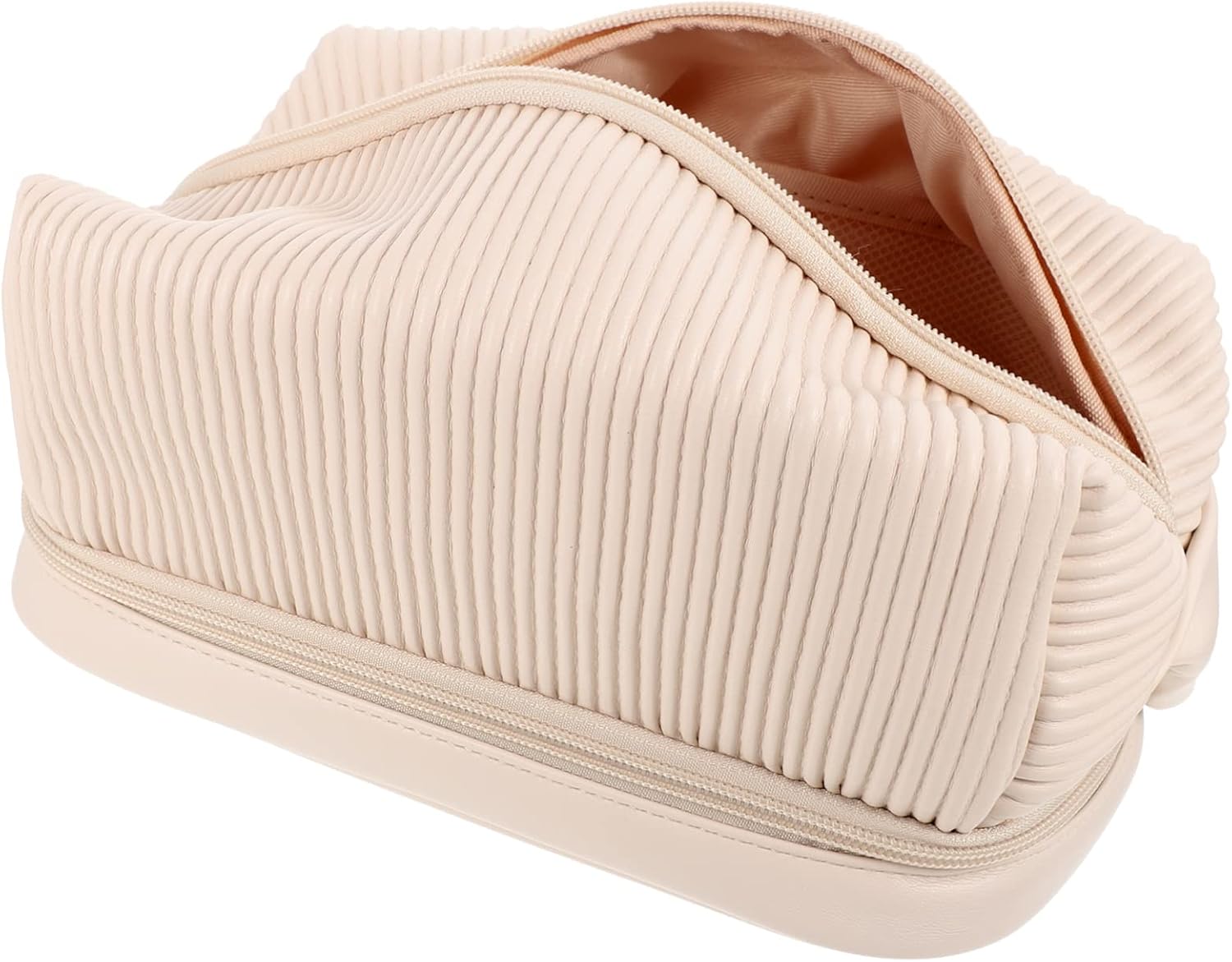 Hand Cosmetic Bag Travel Makeup Bag Portable Wash Bag Holding Bag for Makeup Tool Thicken Toolkit, As Shown, 25x15cm