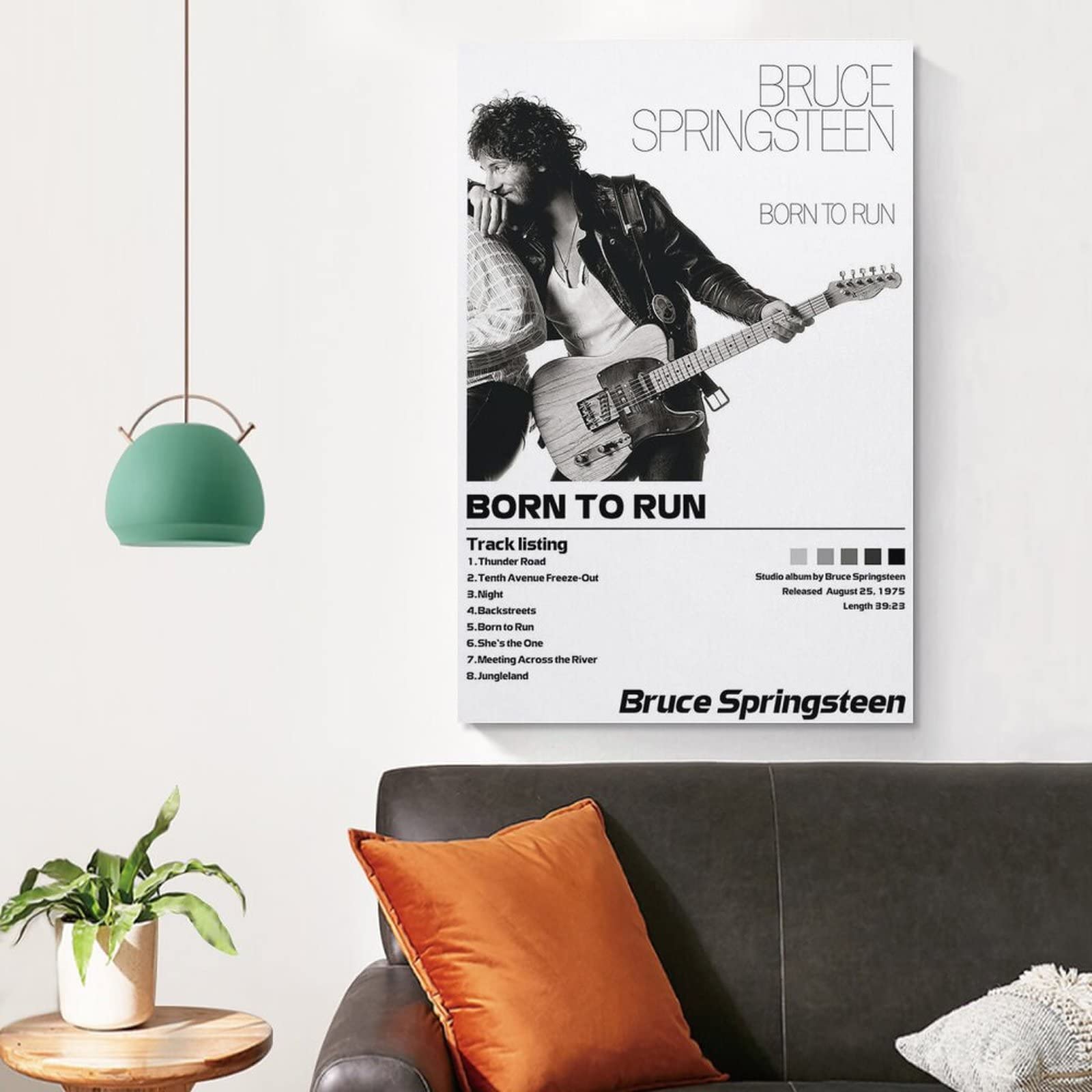 Amazon.com: Bruce Springsteen Born to Run Poster Canvas