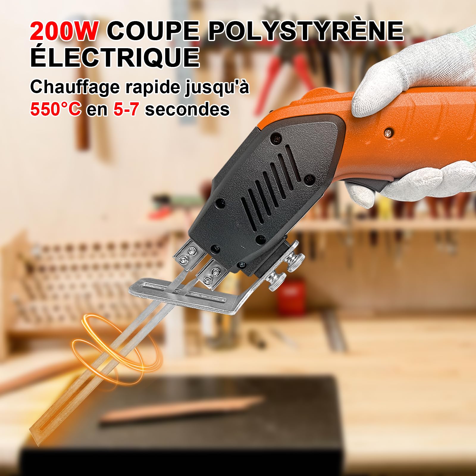 200W Coupe Polystyrène avec Refroidi Par Air, Découpe de Mousse de Polystyrène Pour Polystyrène, Plaques KT