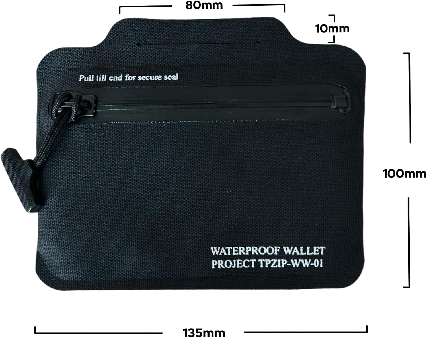 Waterproof Wallet with Anti-Loss Tether for Cards, Cash, Car Key