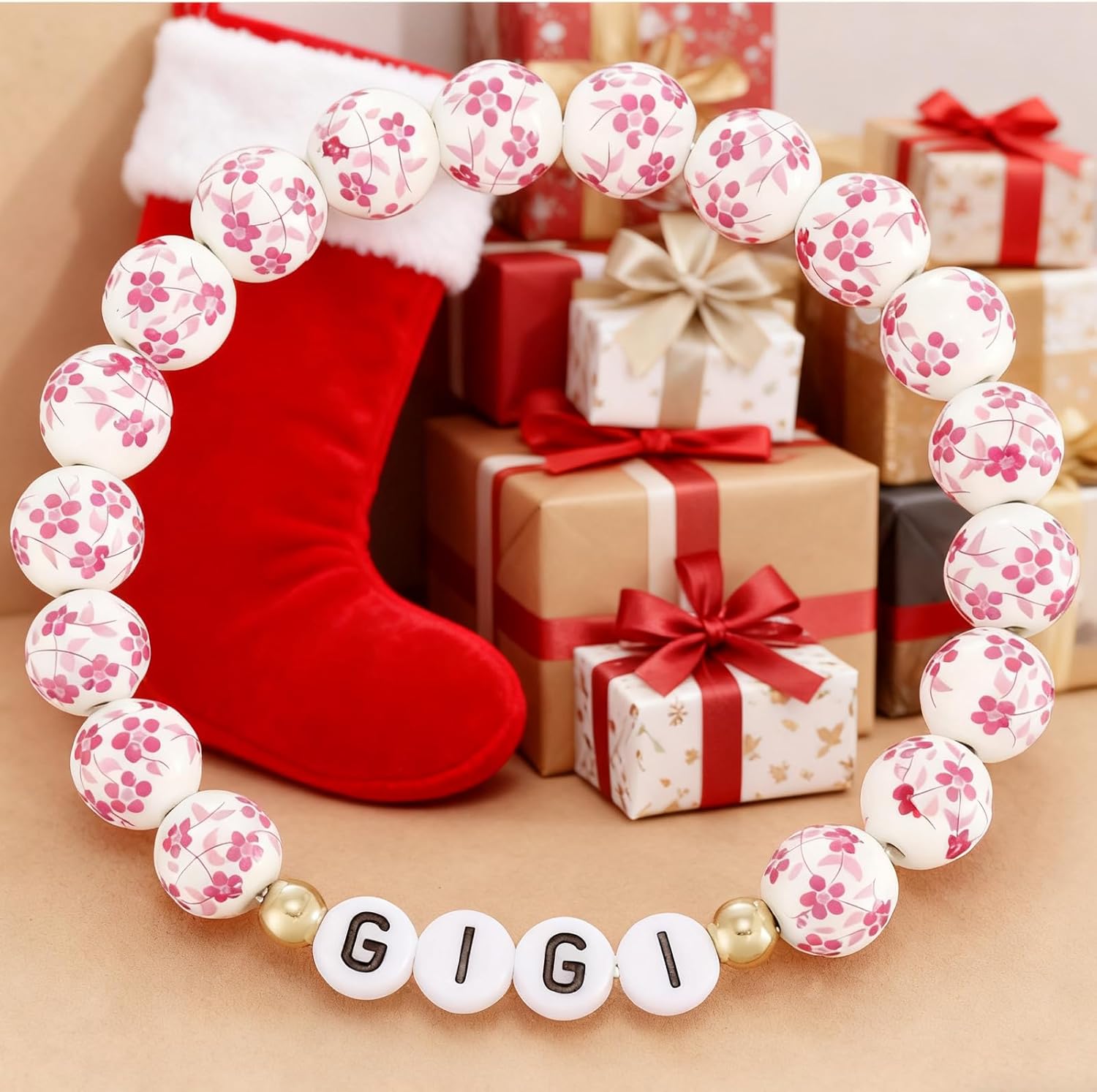 Kivosliviz Gigi Gifts for Women Jewelry Grandson Grandchildren Mothers Day Gigi Bracelet for Grandma - Image 3