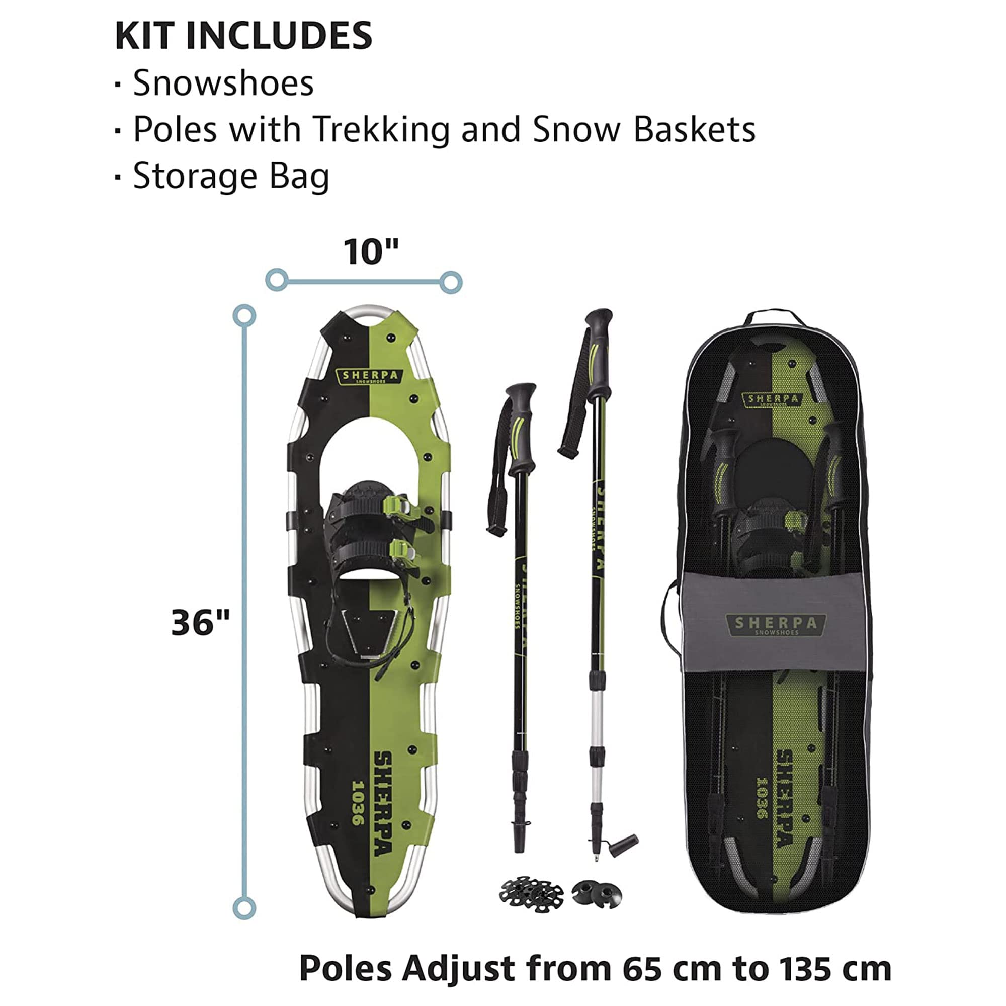 Yukon Charlie's Kit de Raquettes à Neige Sherpa
