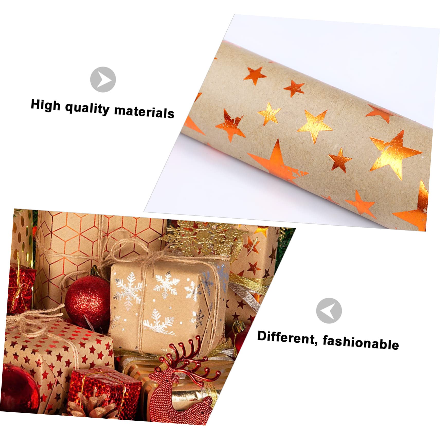 minkissy 12stücke Bronzing Geschenkpapier Bögen Kreative Buchumschläge Hochwertige Verpackungsmaterialien Für Geschenkpapiere Für Weihnachten Und Anlässe Vielseitig Einsetzbar