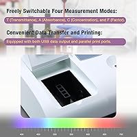 Vista 4 de M&A INSTRUMENTS Espectrofotómetro visible del espectrofotómetro V-5000 VIS 325-1000nm Rango de banda espectral 4nm