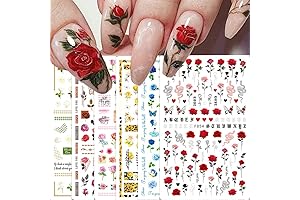 Flower Nail Art Stickers for Acrylic Nails