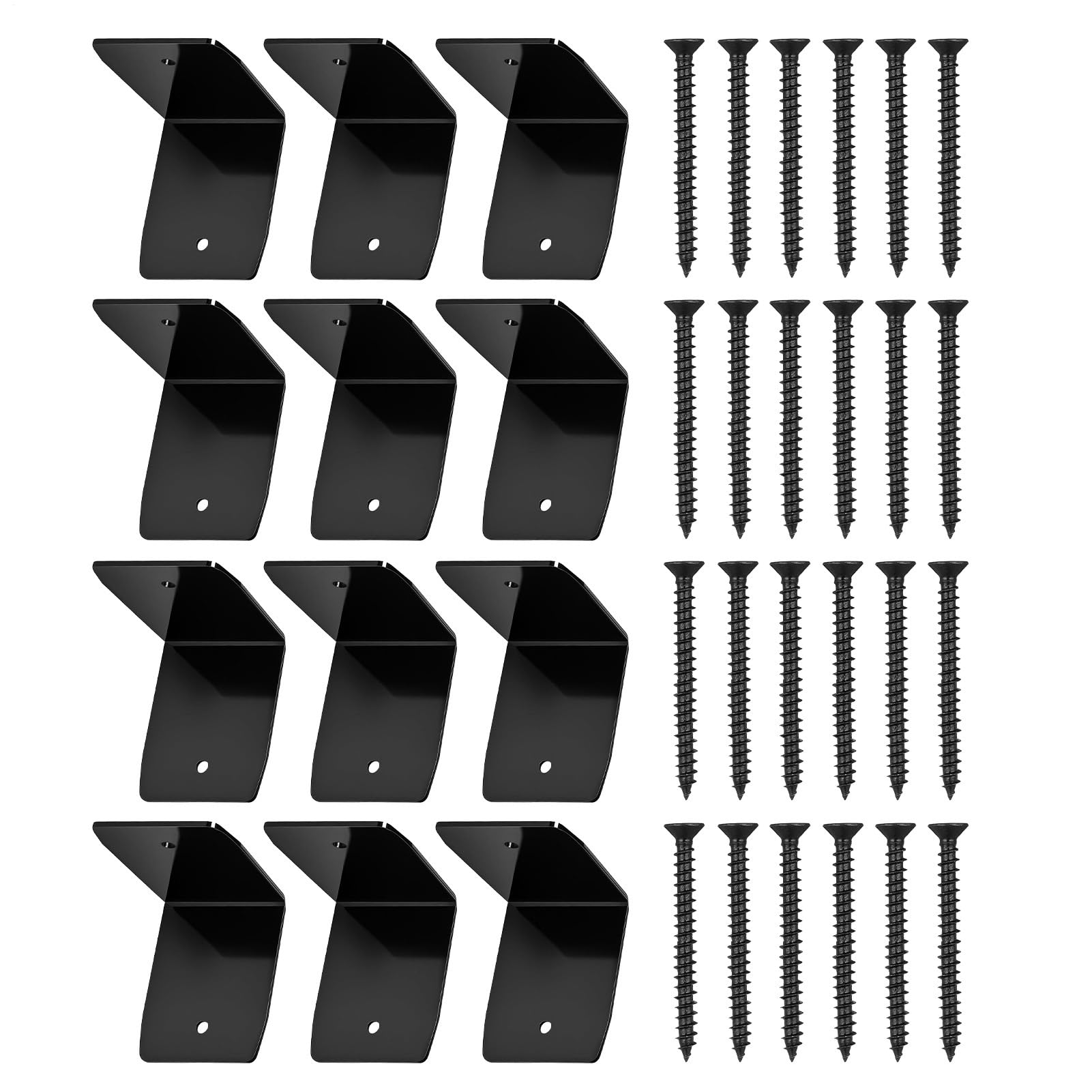 Rafter Clips 12 Stück Stahl Winkelverbinder Dachhalterungen | Für Dach Balken Decke Pavillon Holzbauverbinder