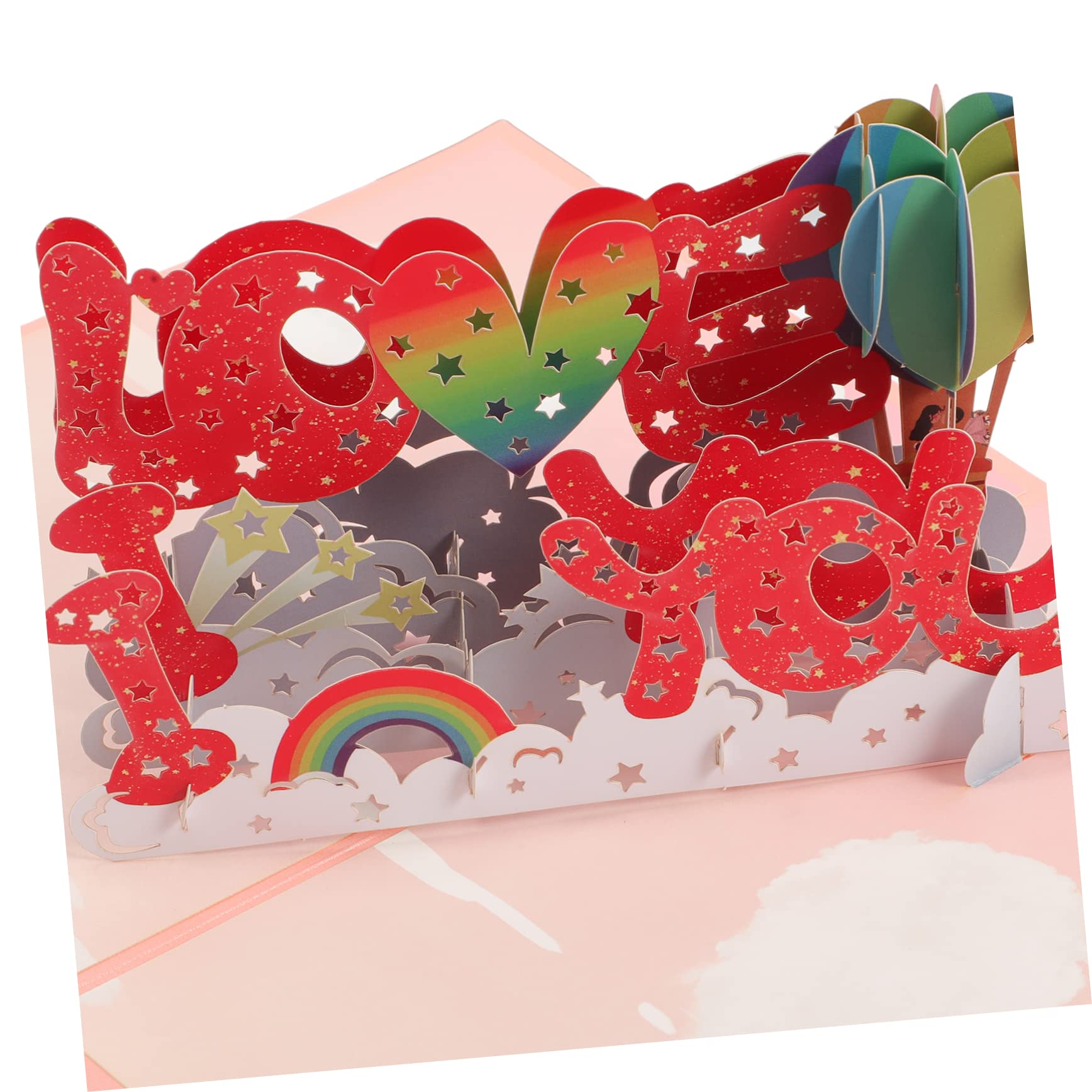 MAGICLULU 5 Sets 3d-grußkarte Segenskarte Karten Zum Valentinstag „ich Liebe Dich“-design
