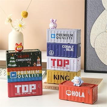 Tin Container Box Decorative Storage Easy To Clean And Rearrange Modern Metal Storage Container