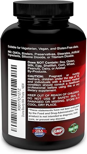 Miniatura 3 de Cápsulas puras de cardo lechoso – Un potente suplemento de cardo lechoso 1200 mg con 4 x extracto concentrado (Estandarizado) 120 Cápsulas