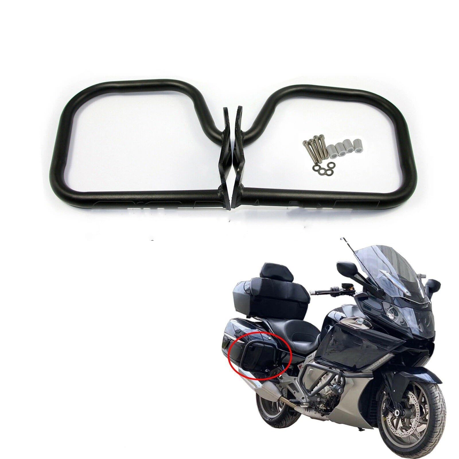 Moto Autoroute Crash Bar pour BMW pour K1600GT pour K1600GTL pour K1600 GT pour GTL 2011-2022 Protection Moteur Moto Sacoche Latérale Pare-Chocs Barre De Protection Moteur Pare Chocs