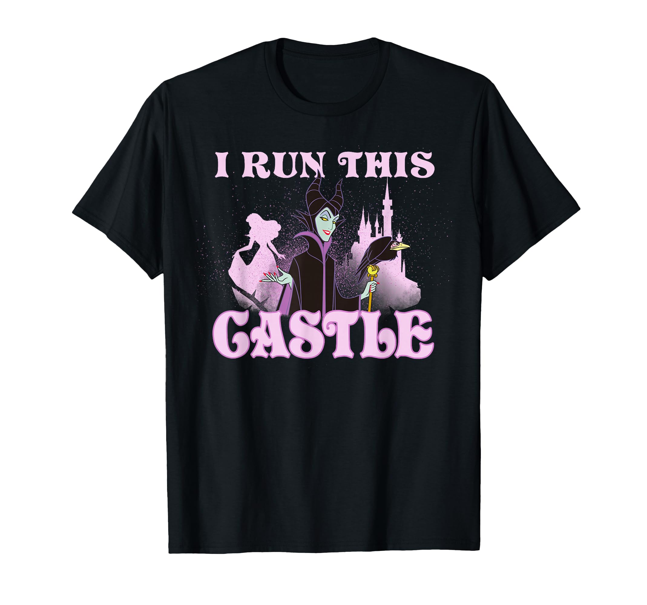 Sleeping Beauty Maleficent I Run This Castle Portrait T-Shirt