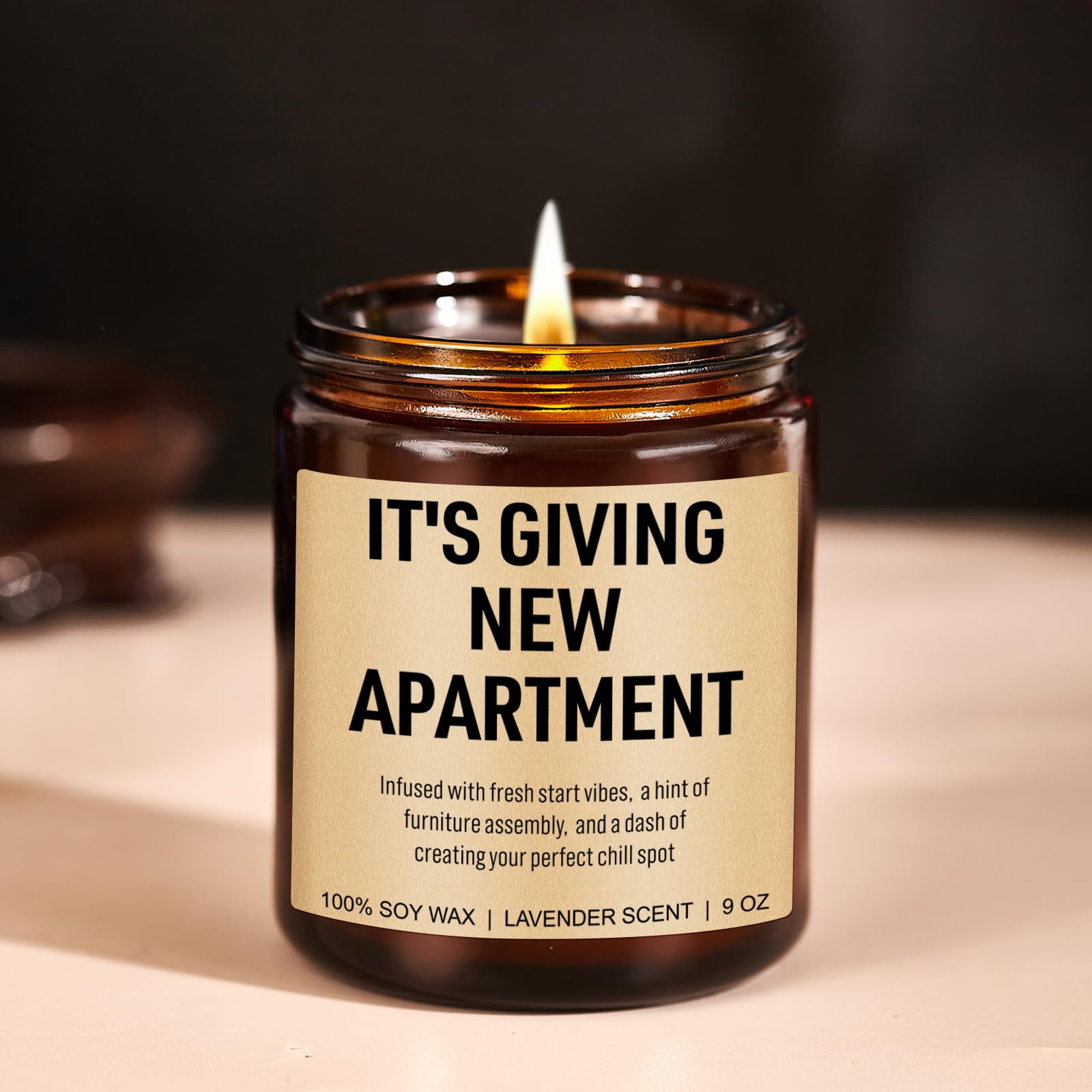 Younift Funny Housewarming Candle, New Apartment Gifts, First Apartment, 1st Apt. Must Haves - Cute House Warming Gifts New Home for Men, Women, Couples - Closing Presents for Home Buyers - 9 oz