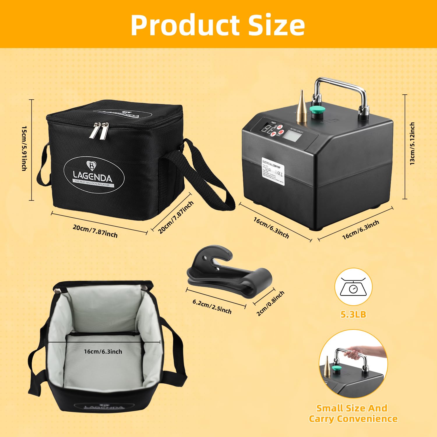 Lagenda Electric Balloon Pump B231 Air Pump Connector Accessories, Professional Automatic Modeling Balloon Pump B231 Air Pump Connector Accessories